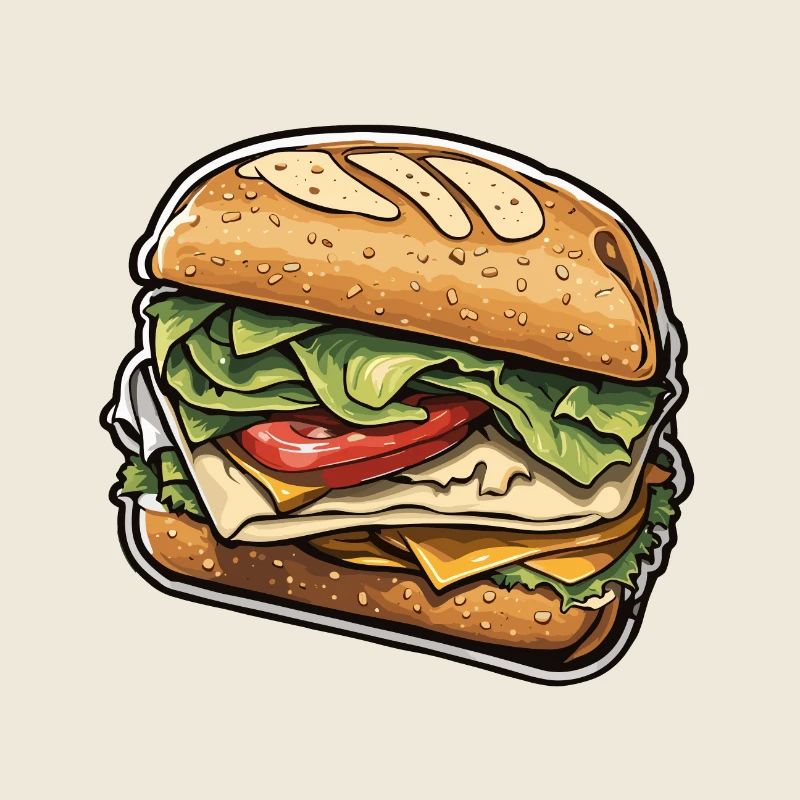 Sandwich / Belegtes Brot / Essen / Lebensmittel