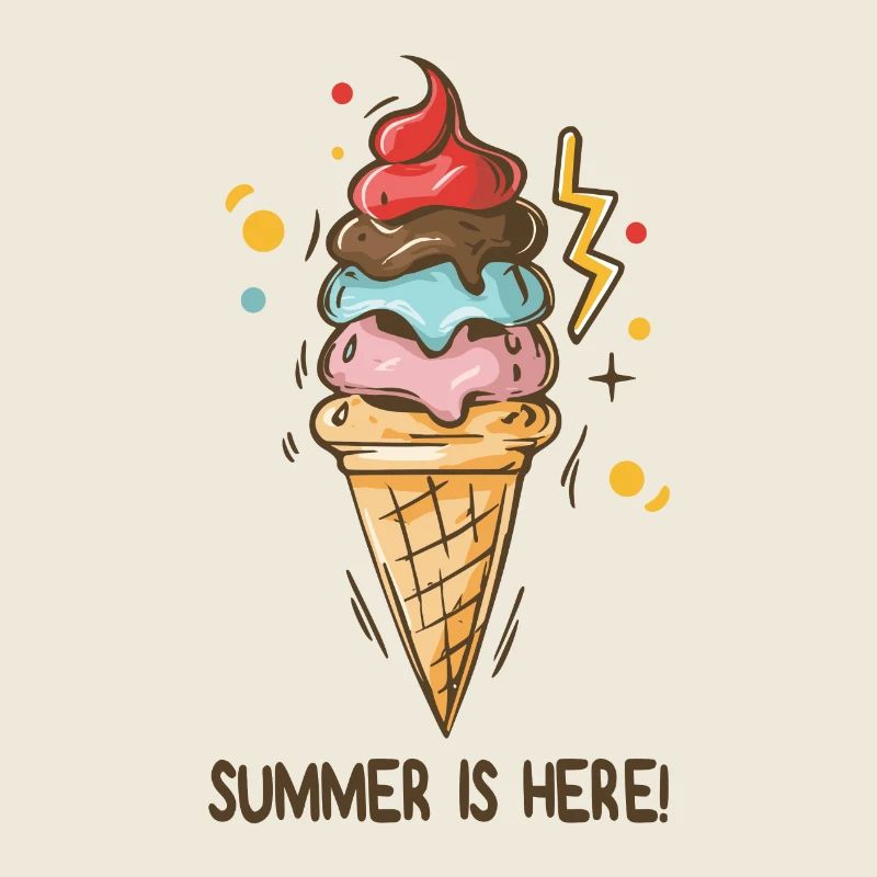 Eis Summer is here Eiscreme Eisdiele Sommerzeit