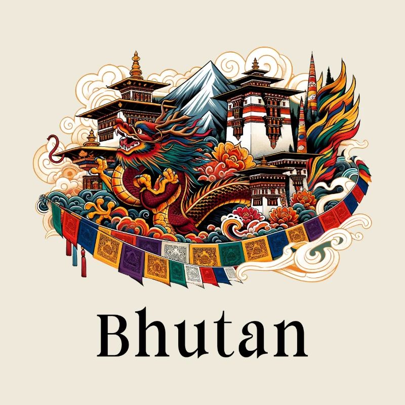 Bhutan Drache Thimphu Himalaya