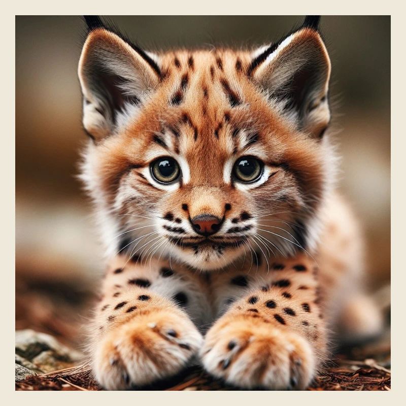 Iberian lynx cub