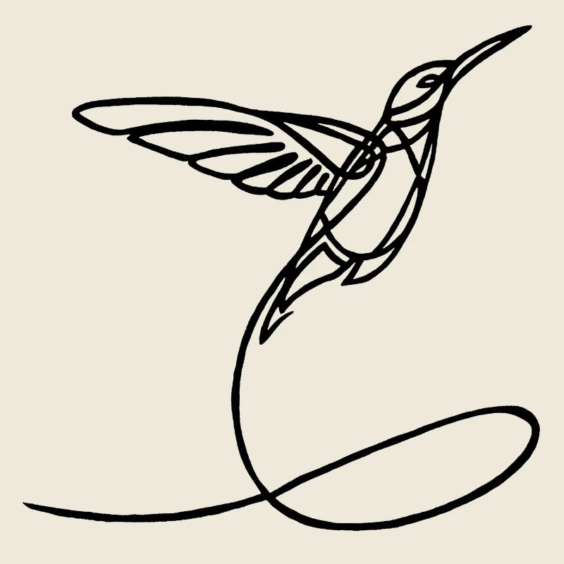 Schwarzer seltsamer Vogel