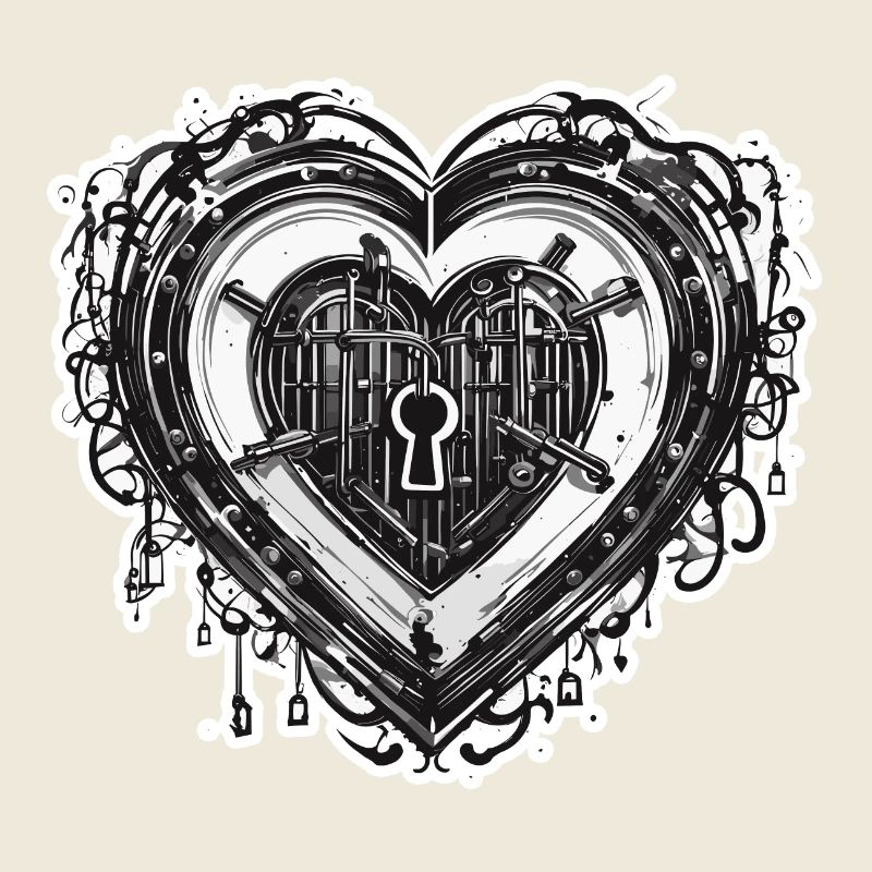 Shoulder Lock / Key / Heart Lock / Motif