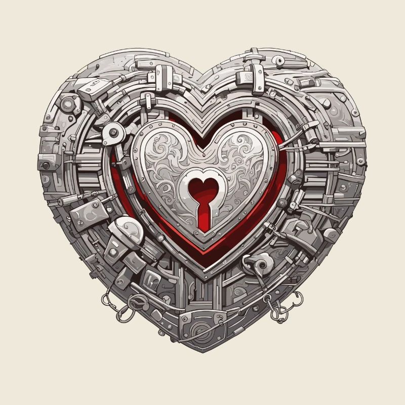 Shoulder Lock / Key / Heart Lock / Motif