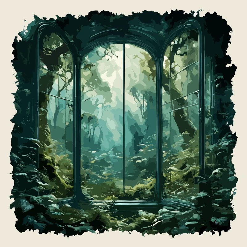 Window in the Forest / Trees / View / Wilderness