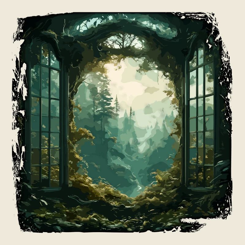 Window in the Forest / Trees / View / Wilderness