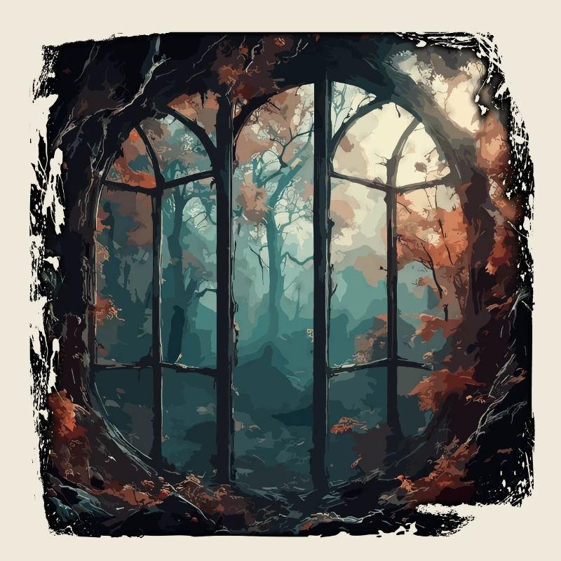 Window in the Forest / Trees / View / Wilderness