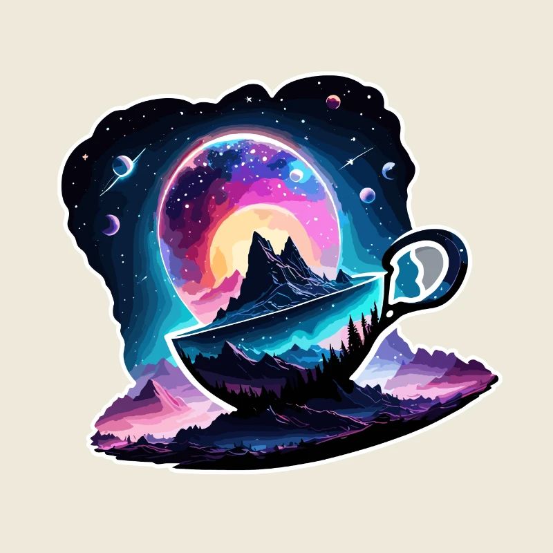Silhouette / Forest / Portrait / Trees / Mug
