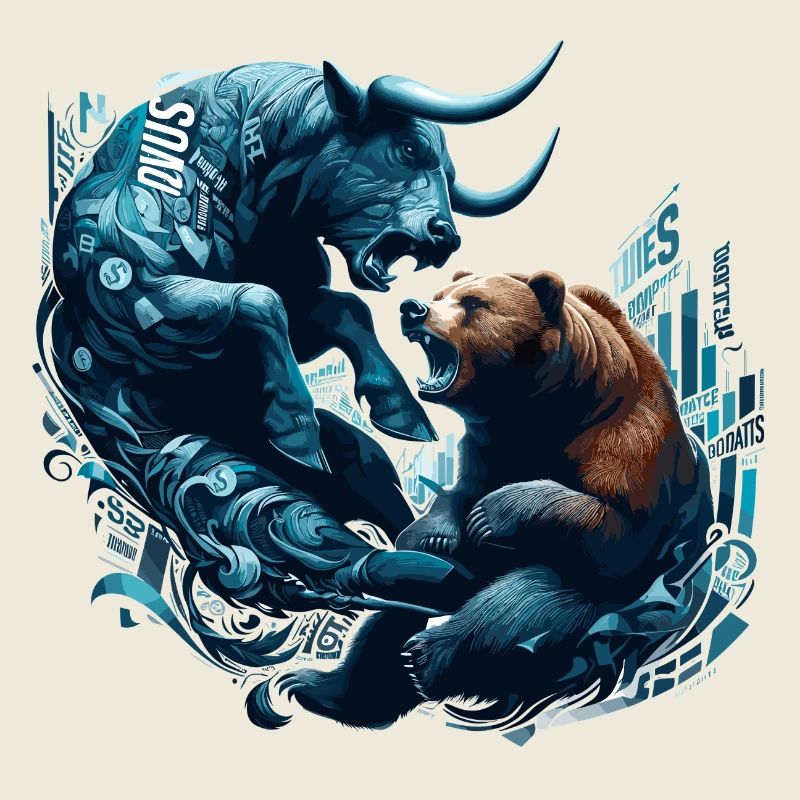 Finance Taureau Bear Fight Wall Street cadeau