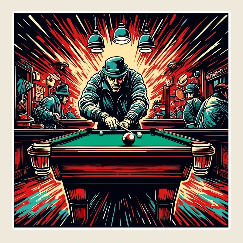 Billard / Boule de billard / 8 boules / billard / Kö
