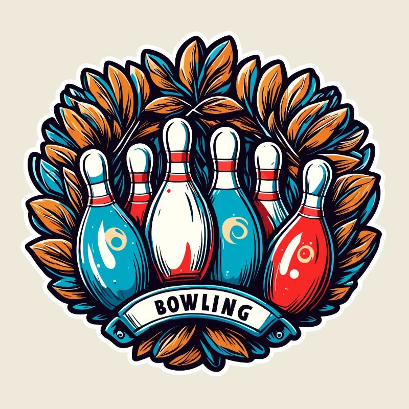 Bowling / Kegeln / Bowlingbahn / Pin / Strike