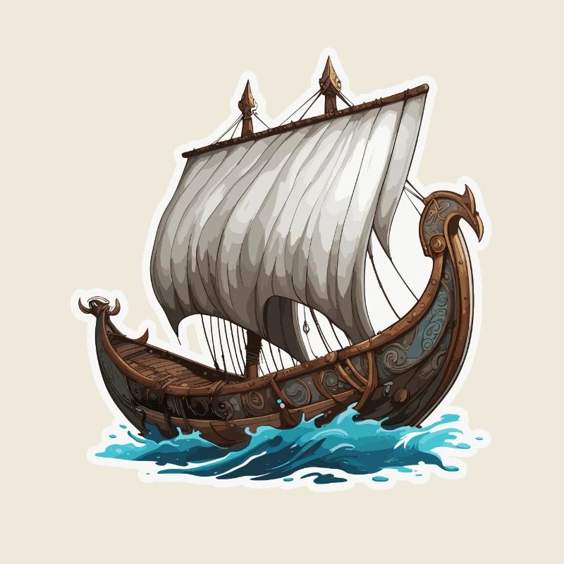 Pirate Ship / Boat / Sea / Ocean / Waves