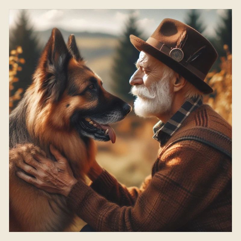 Deutscher Schäferhund Kunst