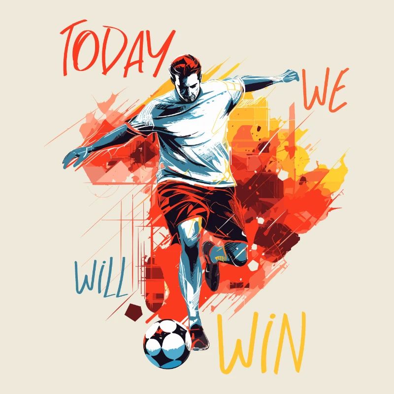 Action d’attaquant de football, citation de motivation