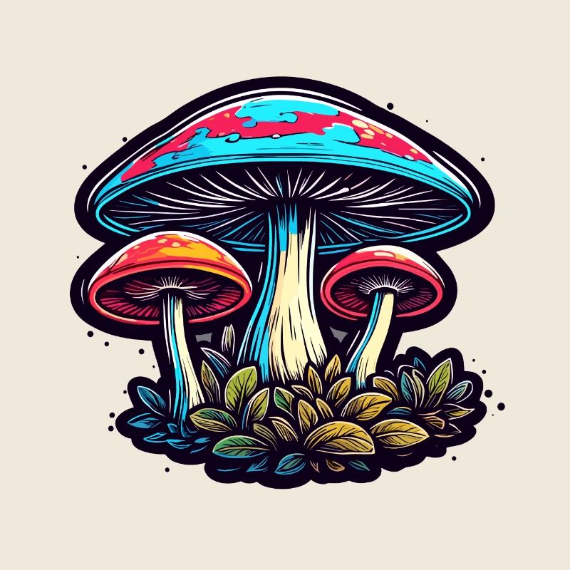 Mushroom / Mushroom / Meadow / Forest / Goa / Psy