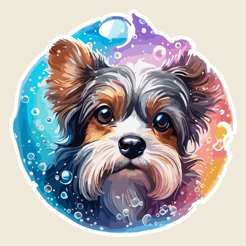 Animal in Soap Bubble / Childlike / Cute / Dog