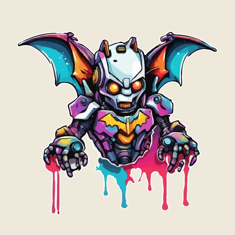 Roboter Tier / KI / Mechanisierte Tiere / Comic