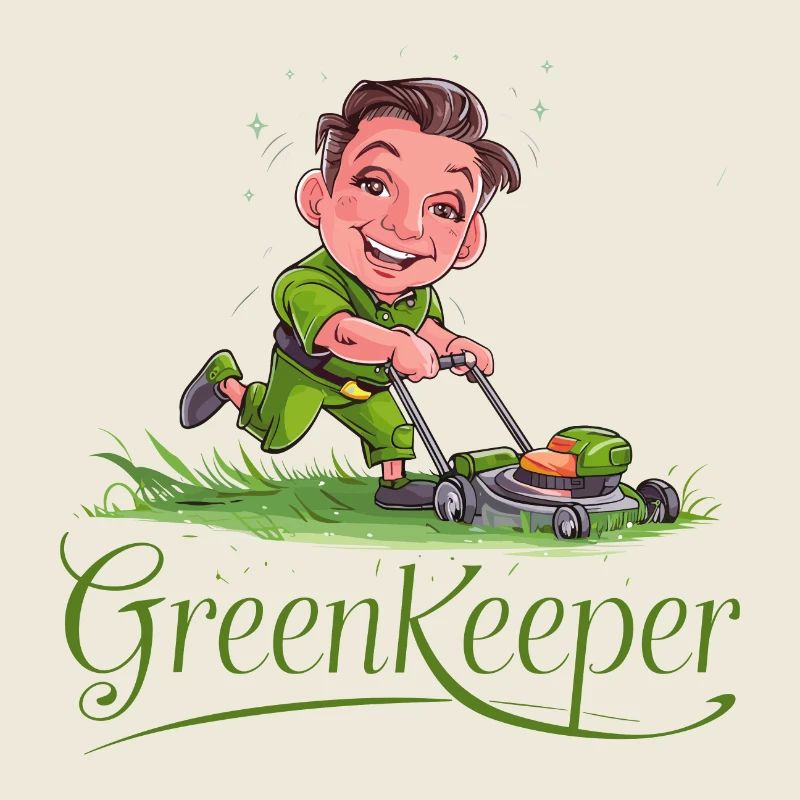 Greenkeeper Lawn Mower Gardener Garden Gift Idea