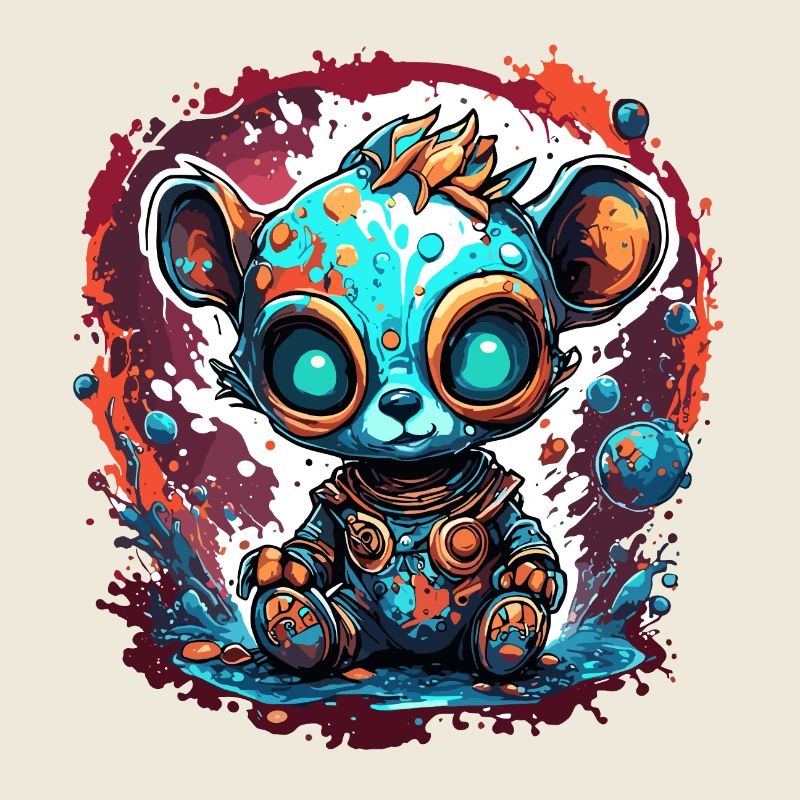 Astronaute / Espace / Animal / Ours / Vaisseau spatial