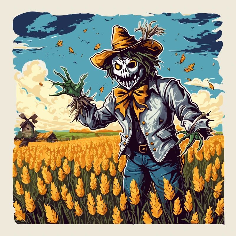 Scarecrow / Harvest Worker / Corn Field / Field