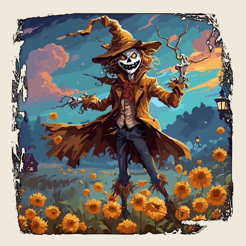 Vogelscheuche / Erntehelfer / Maisfeld / Feld