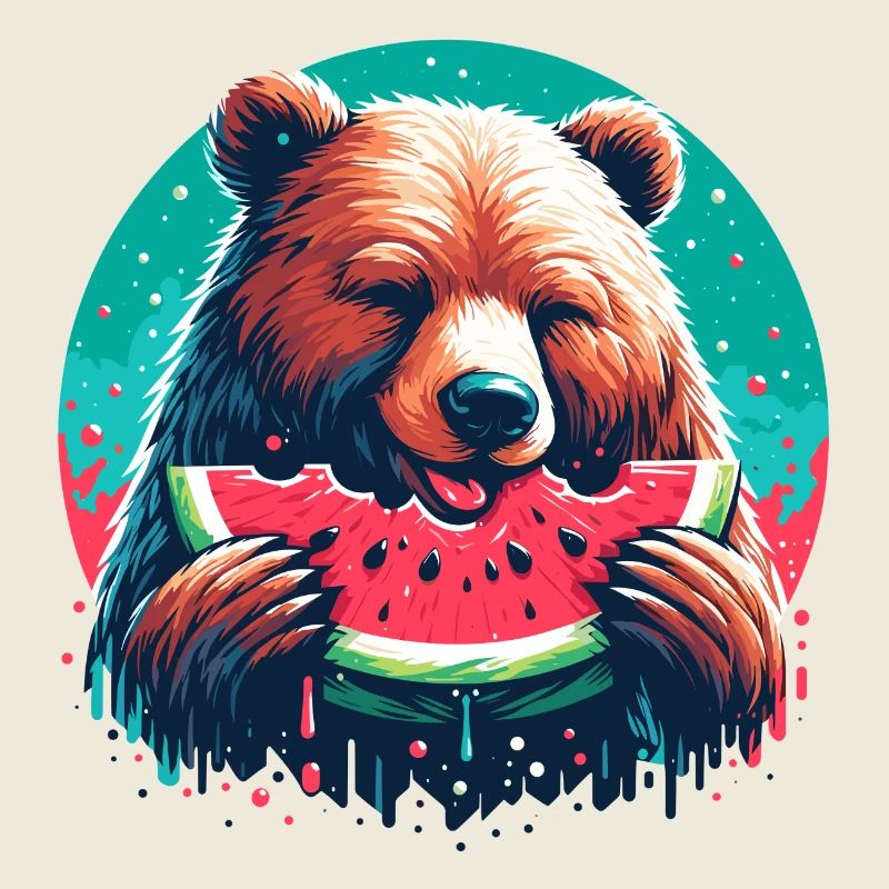 Pastèque ours cadeau délicieux
