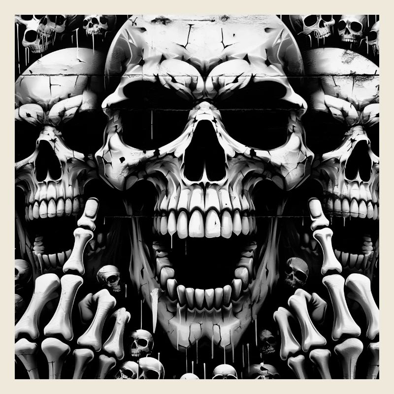 Rock 'n' Roll-Design > Skelettköpfe Statement >