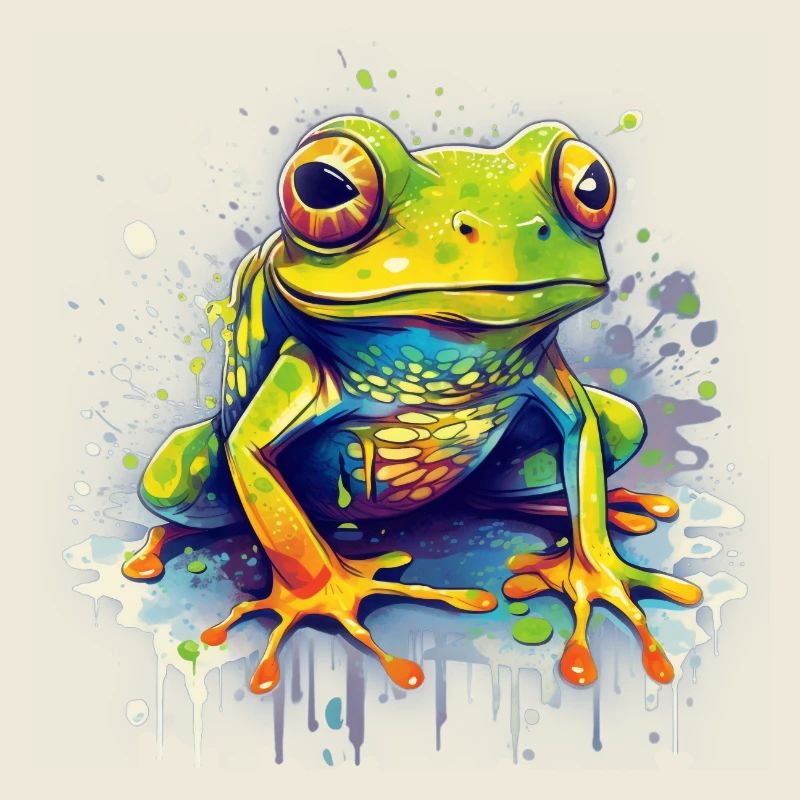 Colorful frog