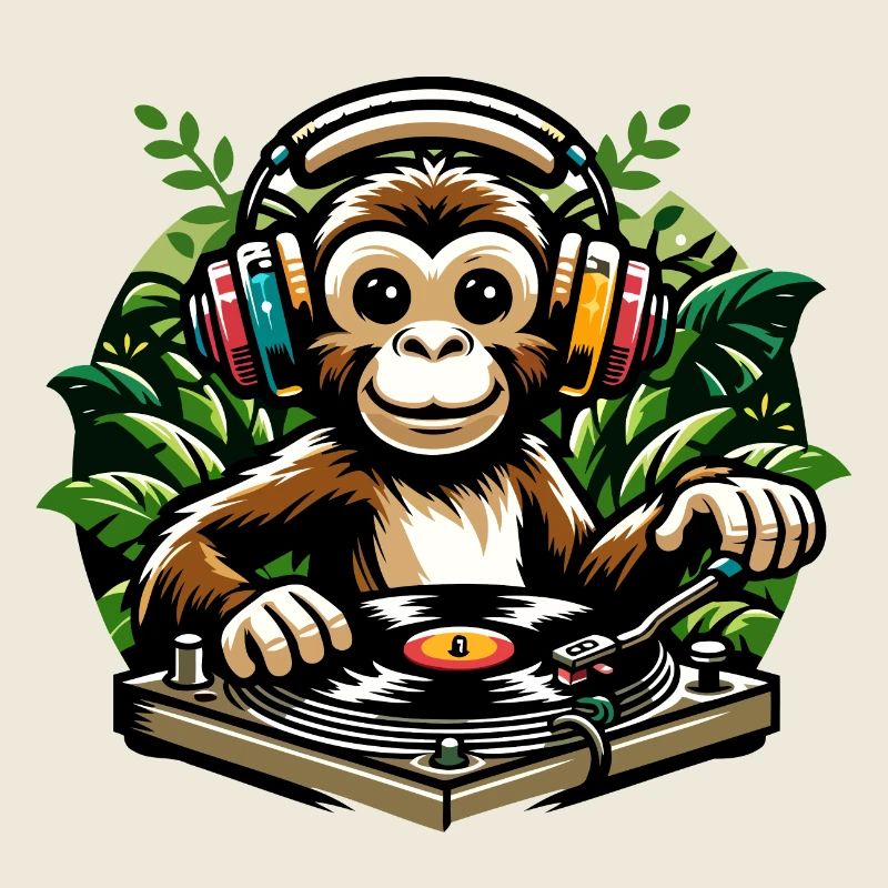 Jungle Grooves : le singe Vinyl Vibes