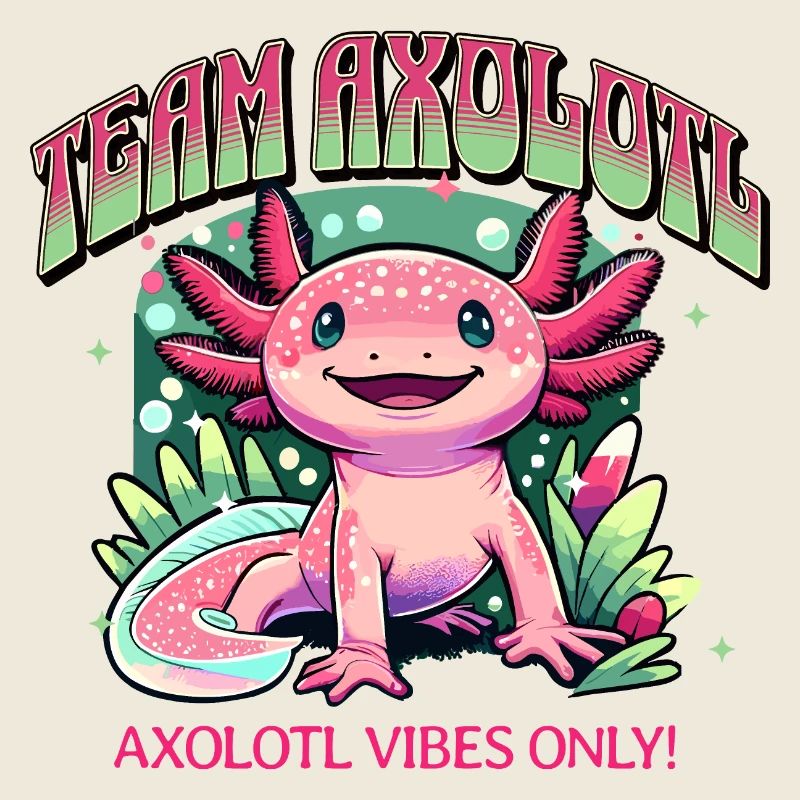 Chemise de l’équipe Axolotl, design Axolotl mignon