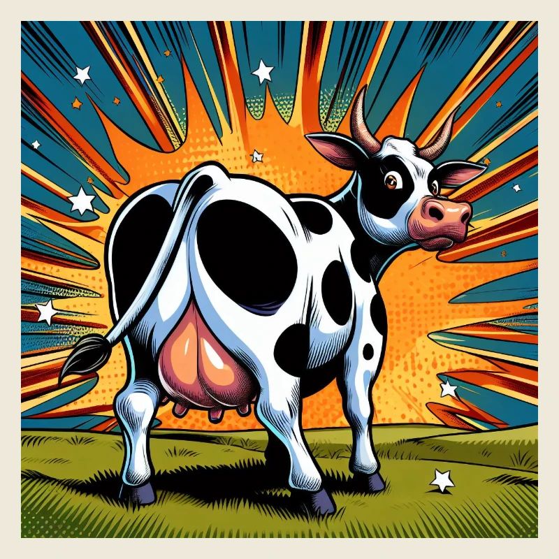 Vache de derrière