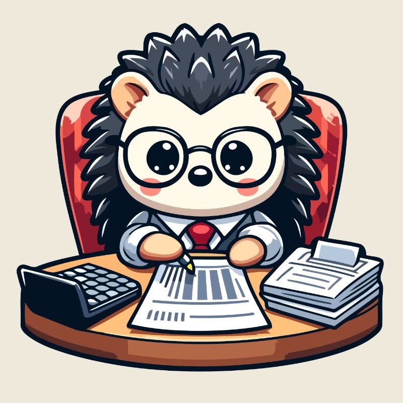 Accounting Hedgehog: The Calculating Critter