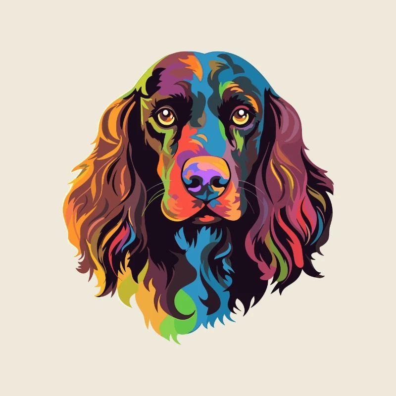 Boykin Spaniel Hunderasse Aquarell Karikatur Kawaii