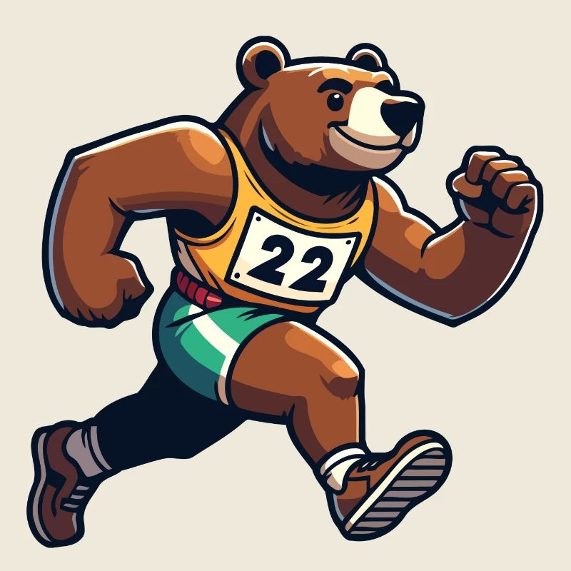 Marathon Bear : le coureur rapide