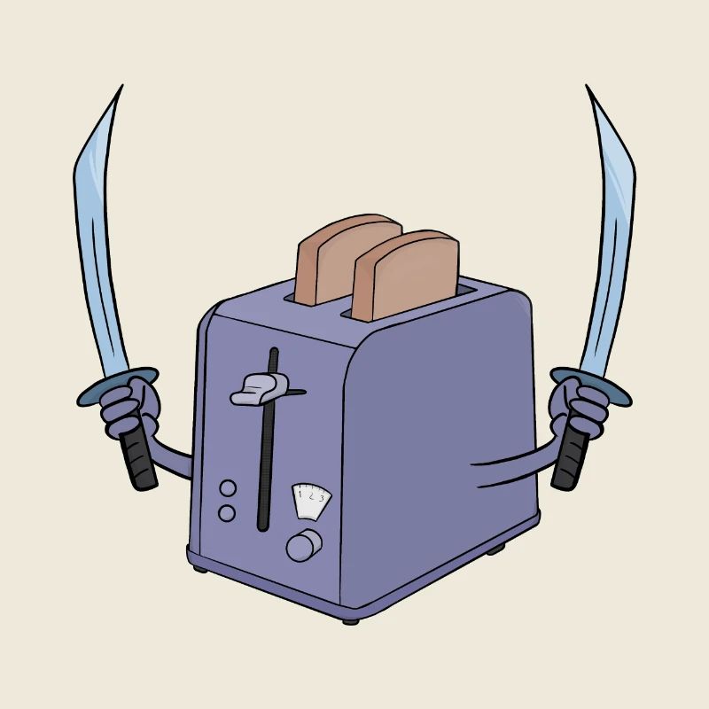 Toaster and the sword