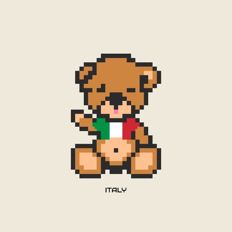 Pixel Bär Italien