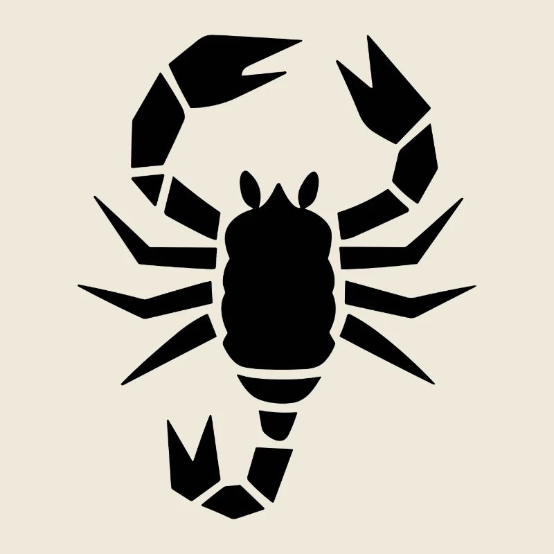 Abstrakter Skorpion Sternzeichen Tierkunst