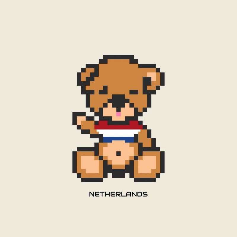 Pixel Bär Niederlande