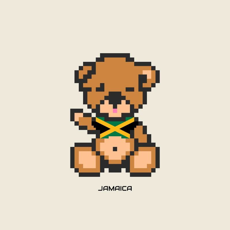 Pixel Bear Jamaica