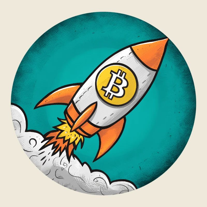 Crypto rocket: Bitcoin to the moon!