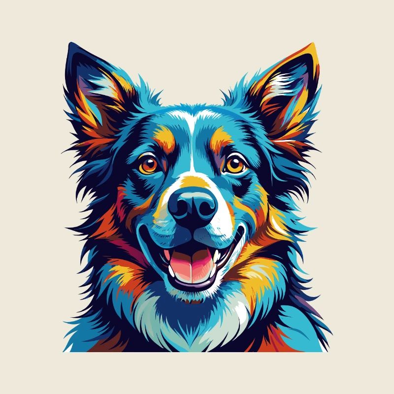 Garafian Shepherd Dog Breed Cartoon Kawaii