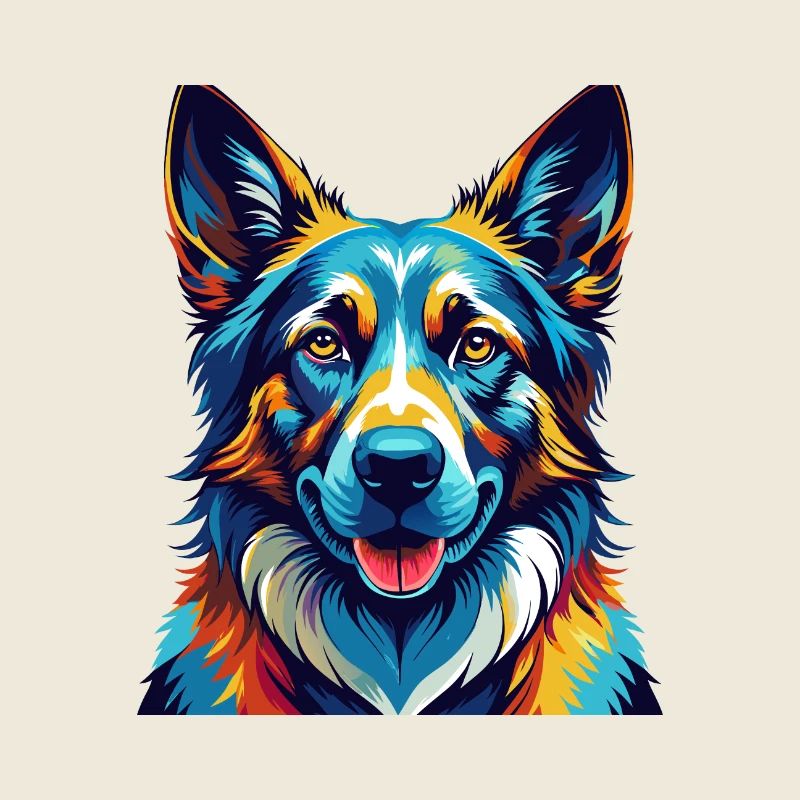 Bohemian Shepherd Dog Breed Cartoon Kawaii