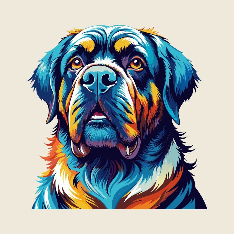 Transmontano Mastiff Hunderasse Karikatur Kawaii
