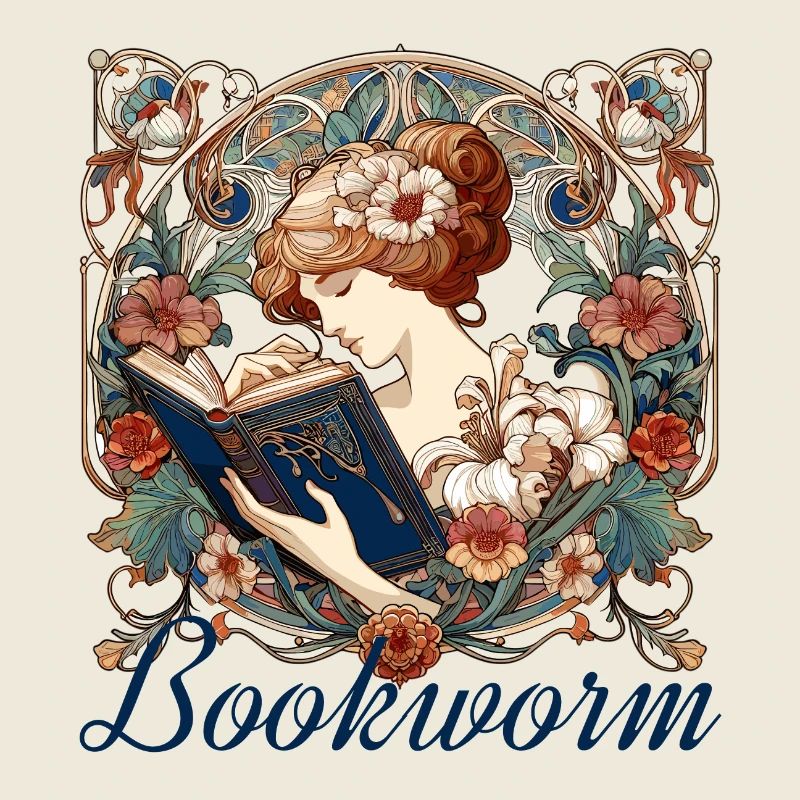 Bookworm Woman Reading Browsing Gift