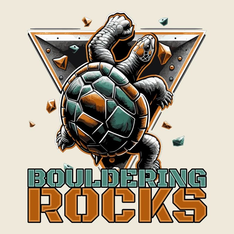Bouldering Rocks Turtle Climbing Gift