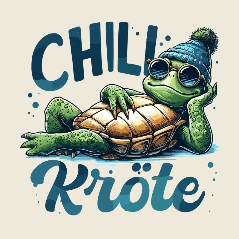 Chillkröte Schildkröte cool chillen Geschenk