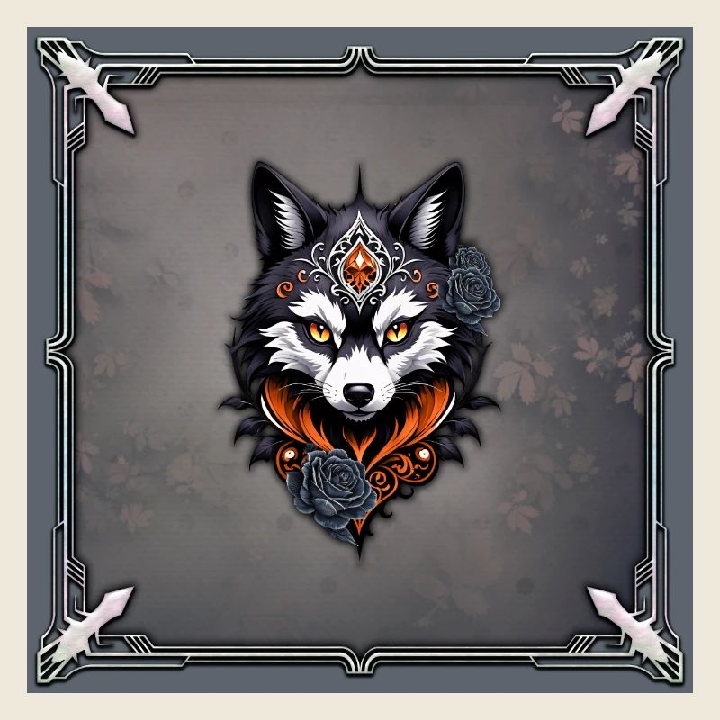 Majestätischer Wolfskopf,