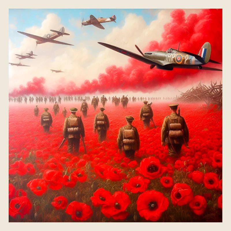 Remembrance day painting. Lest we forget