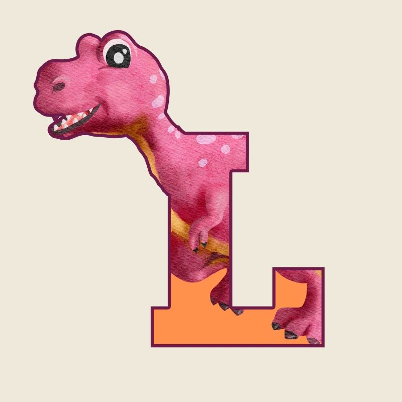 L - DINOSAURIER, Personalisierbar