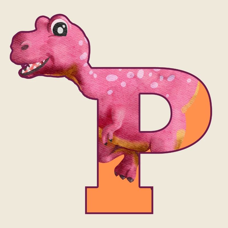 P - DINOSAURIER, Personalisierbar