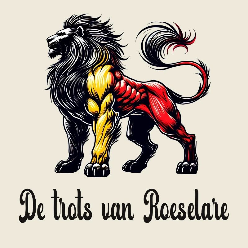 Roeselare Löwe Flaggen Design